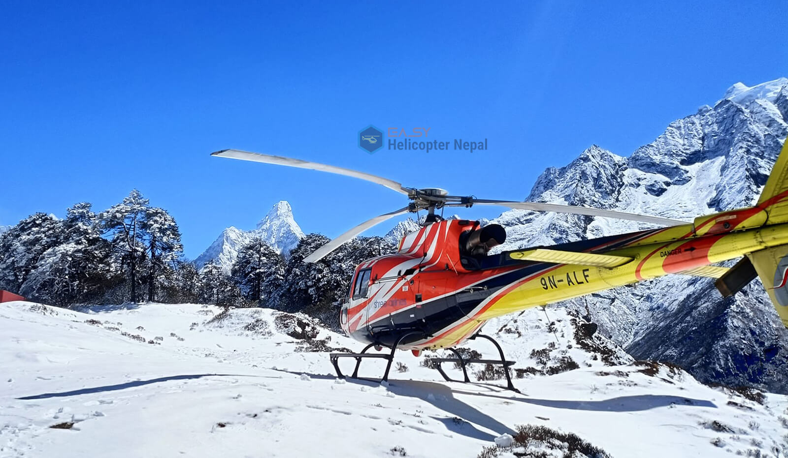everest helicopter pick up and drop off